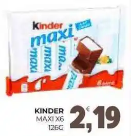 Eté Kinder maxi offerta