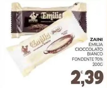 Eté Zaini emilia cioccolato bianco fondente 70% offerta