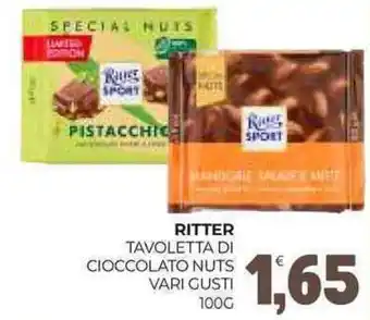 Eté Ritter tavoletta di cioccolato nuts offerta