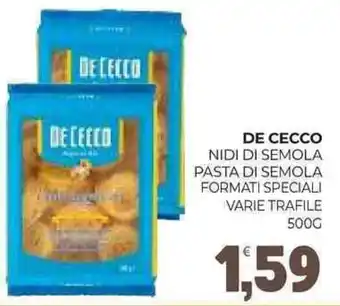 Eté De cecco nidi di semola pasta di semola formati speciali varie trafile offerta