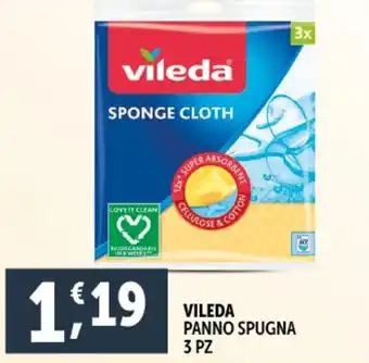 Deco Supermercati Vileda panno spugna offerta