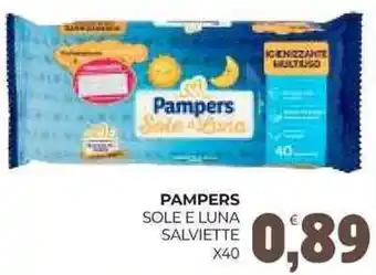 Eté Pampers sole e luna salviette x40 offerta