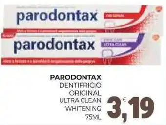 Eté Parodontax dentifricio original ultra clean whitening offerta