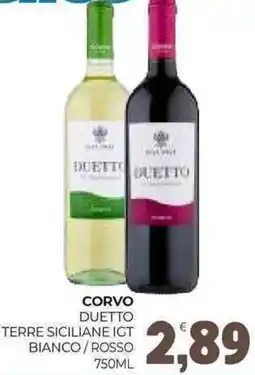 Eté Corvo duetto terre siciliane igt bianco/rosso offerta