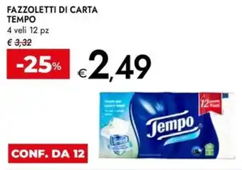 Bennet Fazzoletti di carta tempo 4 veli 12 pz offerta