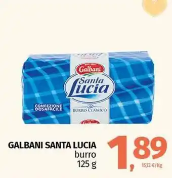 Pam GALBANI SANTA LUCIA burro offerta