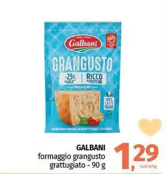 Pam GALBANI formaggio grangusto grattugiato offerta