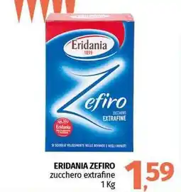 Pam ERIDANIA ZEFIRO zucchero extrafine offerta