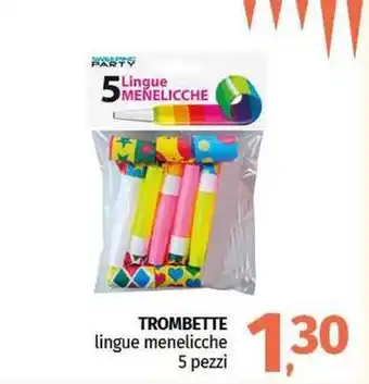 Pam TROMBETTE lingue menelicche 5 pezzi offerta