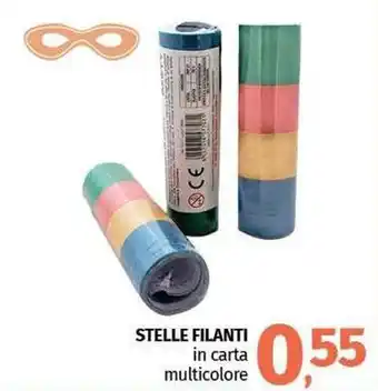 Pam STELLE FILANTI in carta multicolore offerta