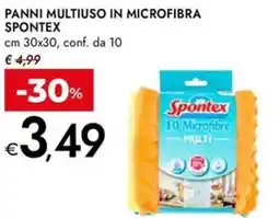 Bennet Panni multiuso in microfibra spontex offerta