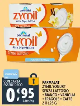 Deco Supermercati Parmalat zymil yogurt senza lattosio offerta