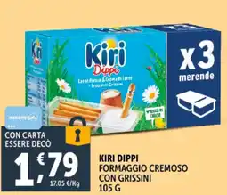 Deco Supermercati Kiri dippi formaggio cremoso con grissini offerta