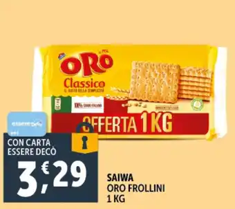 Deco Supermercati Saiwa oro frollini offerta