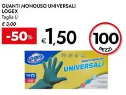 Bennet Guanti monouso universali logex 100 pezzi offerta