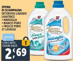 Deco Supermercati Spuma di sciampagna detersivo liquido lavatrice offerta