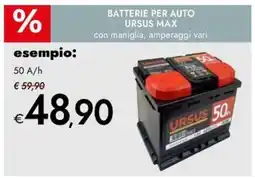 Bennet Batterie per auto ursus max 50 A/h offerta