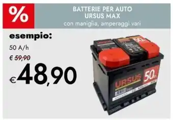 Bennet Batterie per auto ursus max 50 A/h offerta