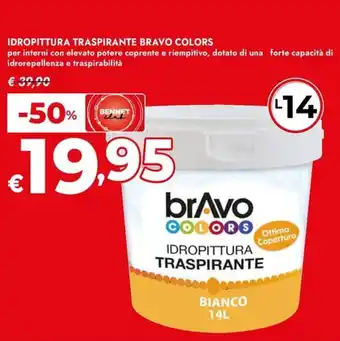 Bennet Idropittura traspirante bravo colors offerta