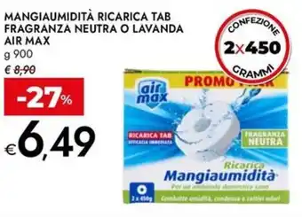 Bennet Mangiaumidità ricarica tab fragranza neutra o lavanda air max offerta