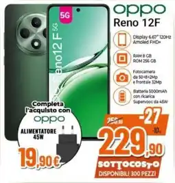 Expert oppo Reno 12F offerta