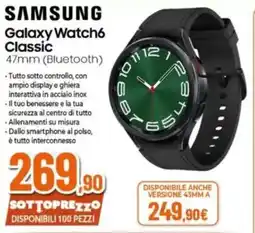 Expert SAMSUNG Galaxy Watch6 Classic offerta