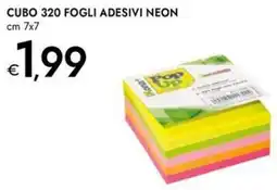 Bennet Cubo 320 fogli adesivi neon offerta