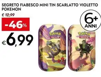 Bennet Segreto fiabesco mini tin scarlatto violetto pokemon offerta