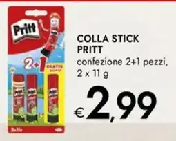 Bennet Colla stick pritt confezione 2+1 pezzi, offerta