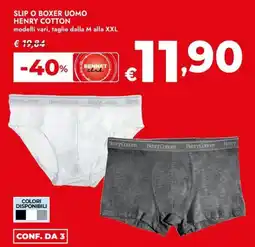 Bennet Slip o boxer uomo henry cotton offerta