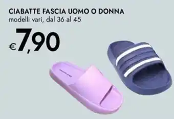 Bennet Ciabatte fascia uomo o donna modelli vari, dal 36 al 45 offerta