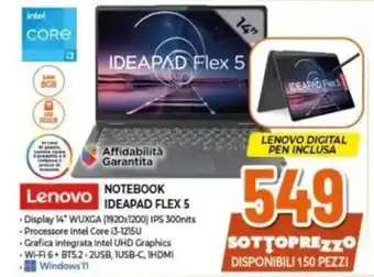 Expert Lenovo NOTEBOOK IDEAPAD FLEX 5 offerta