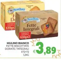 Eté Mulino bianco fette biscottate dorate/integrali offerta