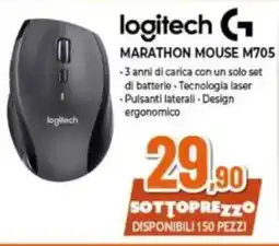 Expert logitech MARATHON MOUSE M705 offerta