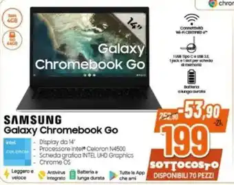 Expert SAMSUNG Galaxy Chromebook Go offerta