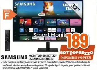 Expert SAMSUNG MONITOR SMART 32" LS32DM500EUXEN offerta