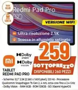 Expert Tablet redmi pad pro offerta