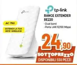 Expert tp-link RANGE EXTENDER RE220 offerta