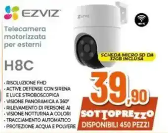 Expert EZVIZ Telecamera motorizzata per esterni H8C offerta