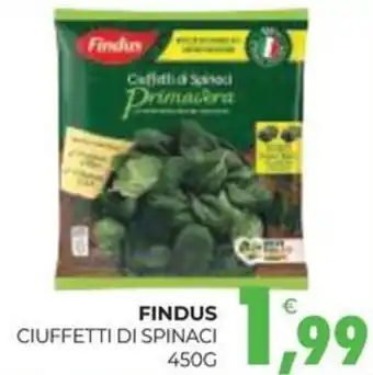 Eté Findus ciuffetti di spinaci offerta