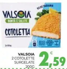 Eté Valsoia 2 cotolette surgelate offerta