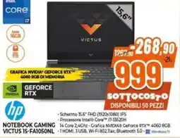 Expert hp NOTEBOOK GAMING VICTUS 15-FA1050NL offerta