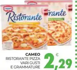 Eté Cameo ristorante pizza vari gusti e grammature offerta