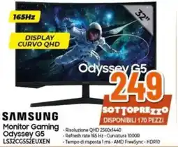 Expert SAMSUNG Monitor Gaming Odyssey G5 LS32CG552EUXEN offerta