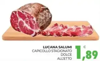 Eté Lucana salumi capicollo stagionato dolce all'etto offerta