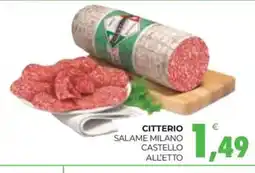 Eté Citterio salame milano castello all'etto offerta