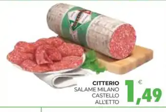 Eté Citterio salame milano castello all'etto offerta