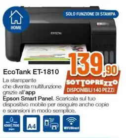 Expert EPSON EcoTank ET-1810 offerta