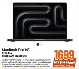 Expert MacBook Pro 14” Chip M4 offerta