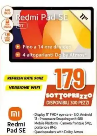 Expert Redmi Pad SE offerta